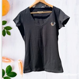 True Religion black t-shirt.